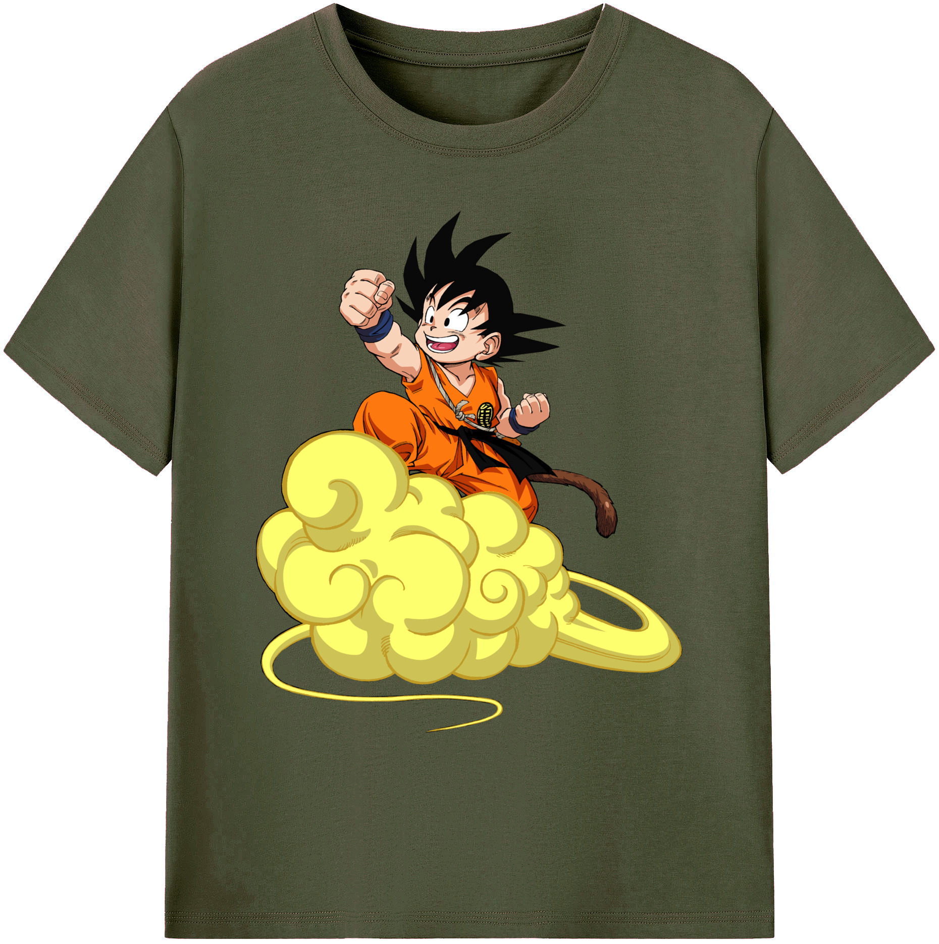 （画像用） ドラゴンボール 孫悟空（そん ごくう）Son Goku カカロット DRAGON BALL Kakarotto 綿100％ メンズ半袖Tシャツ｜肌触りやわらか＆通気性